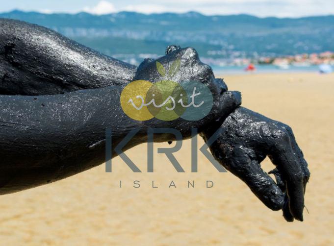 Healing mud on the island of Krk